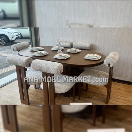 میز ناهارخوری 6 نفره مدل T