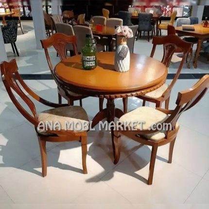 میز ناهارخوری چوبی لهستانی ۴ نفره