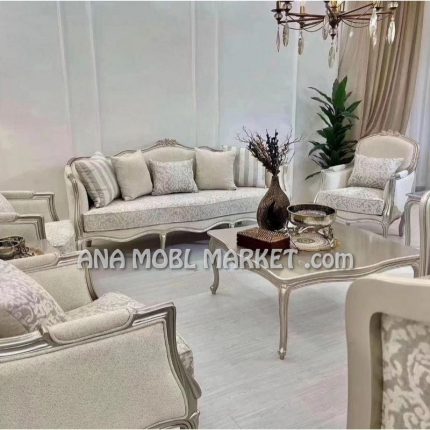 مبل فرانسوی مدل سه گل 7 نفره